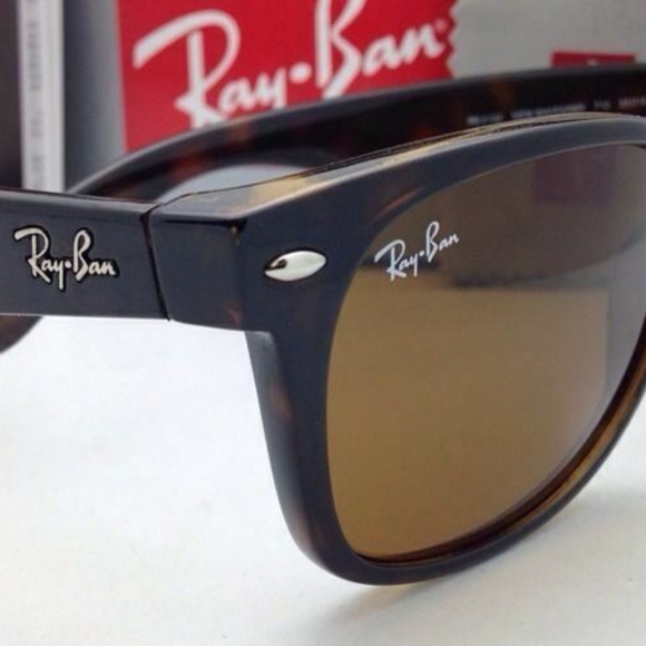 LIKE NEW RayBan Wayfarer RB2140 Tortoise Brown - Picture 8 of 16